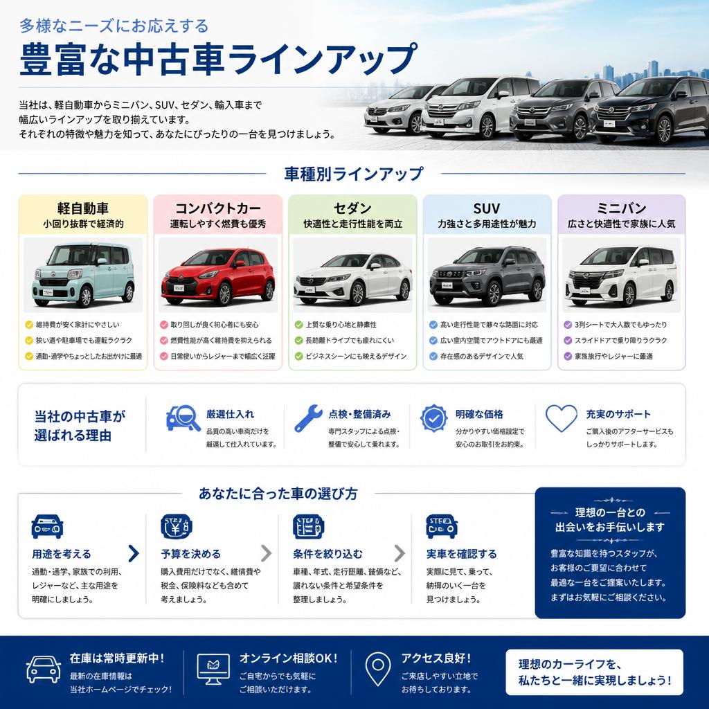 2. 自分にぴったりの中古車との出会い