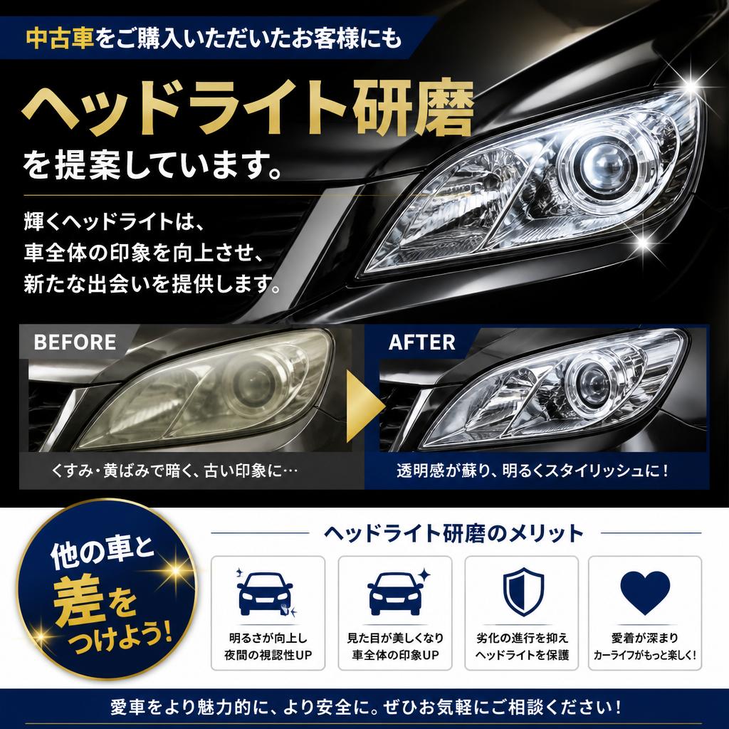 中古車をさらに魅力的に