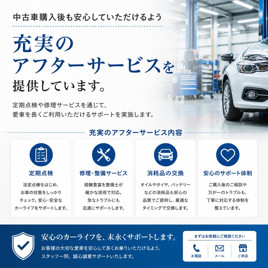 安心のアフターサービス