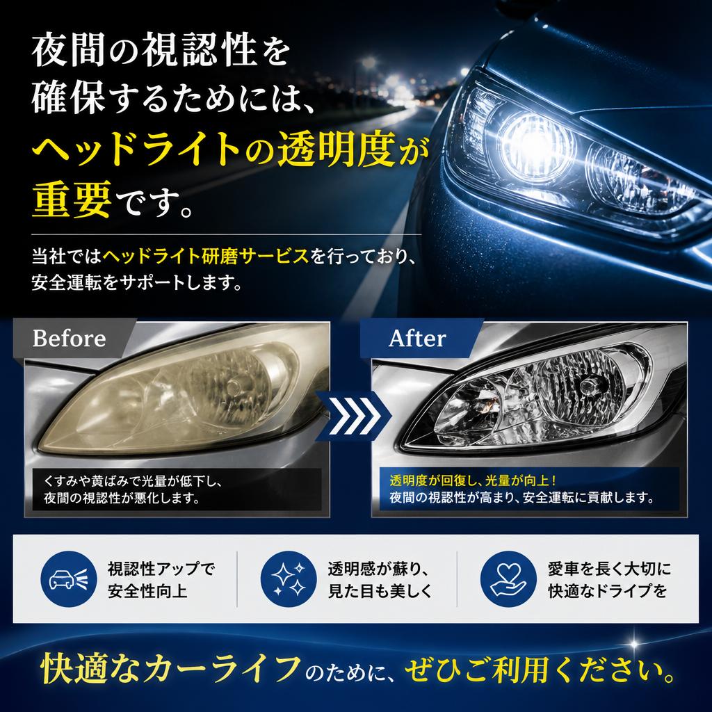 ヘッドライト研磨サービス