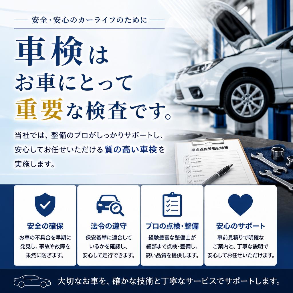 車検と整備の一貫サポート