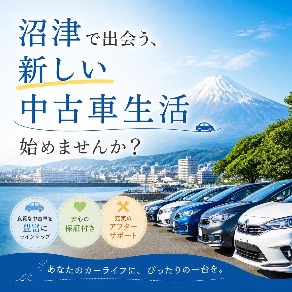 沼津で出会う、新しい中古車生活始めませんか？