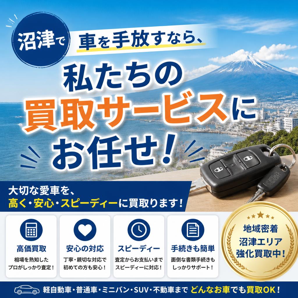 沼津で車を手放すなら、私たちの買取サービスにお任せ！