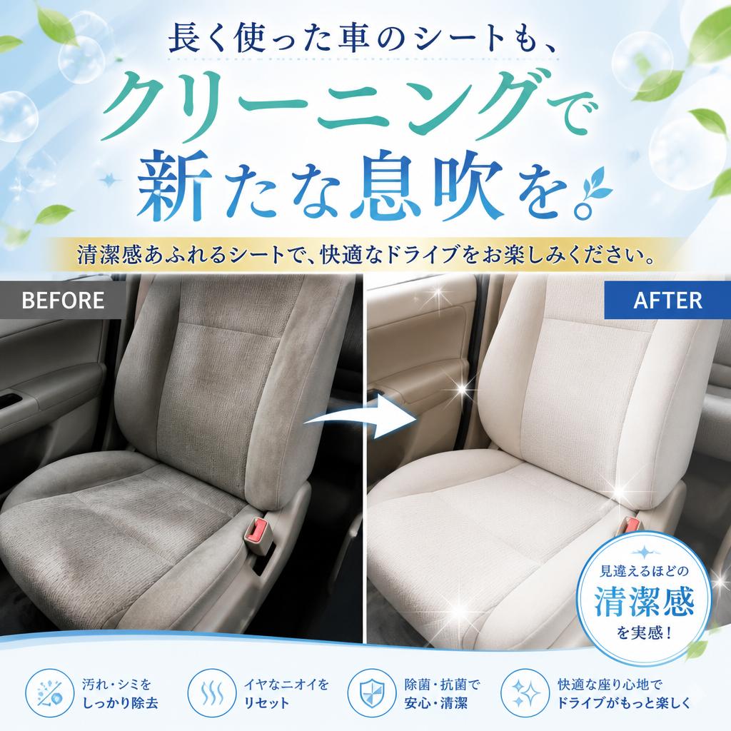 シート洗浄で新しい風を