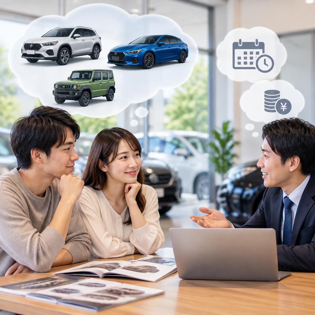 理想の一台に出会う。希望に合わせた中古車選び