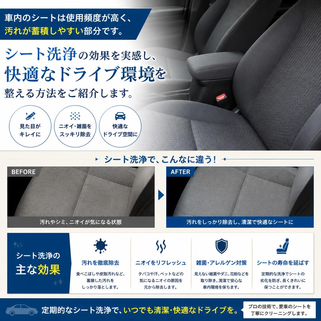 シート洗浄の魅力