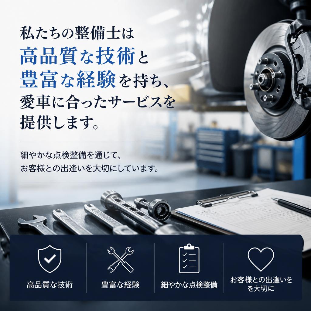 出逢いをサポートする整備技術