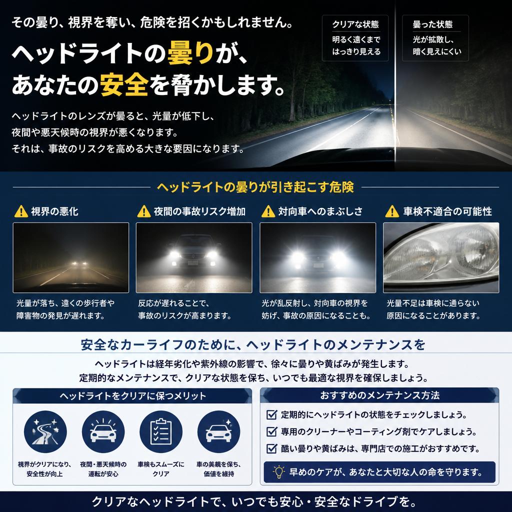 ヘッドライト研磨サービスの重要性