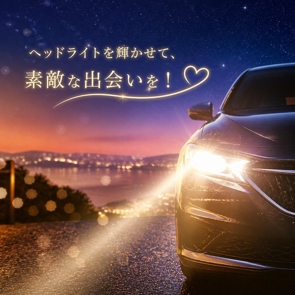 ヘッドライトを輝かせて、素敵な出会いを！