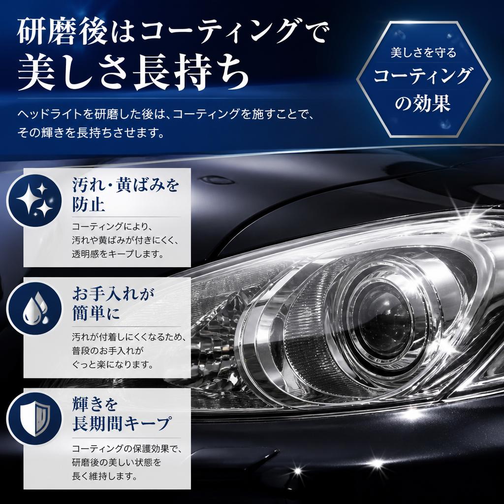 コーティングで長持ち！