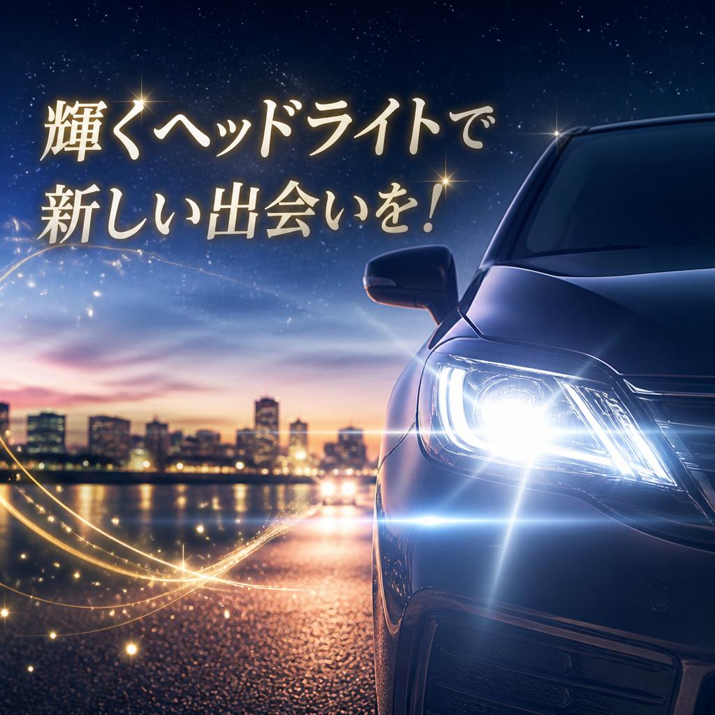 輝くヘッドライトで新しい出会いを!