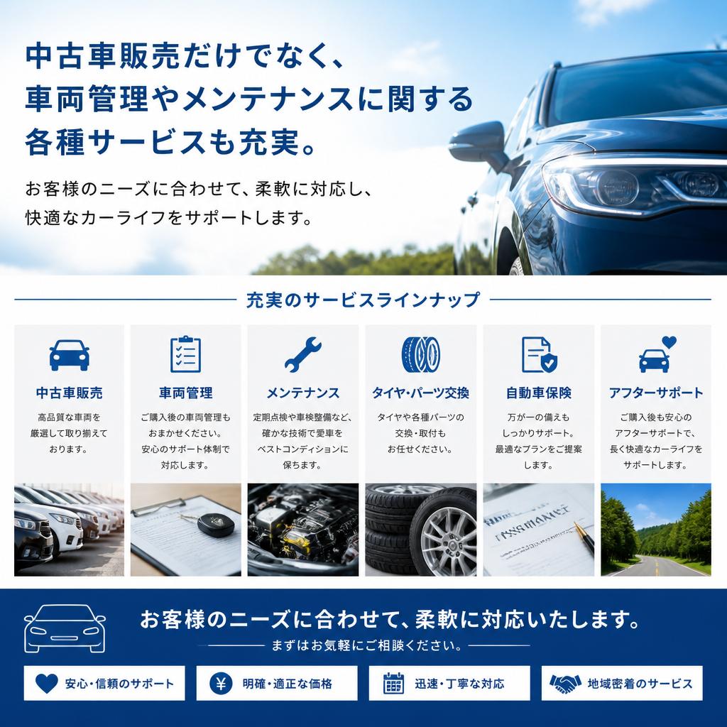 カーライフを支える柔軟なサービス
