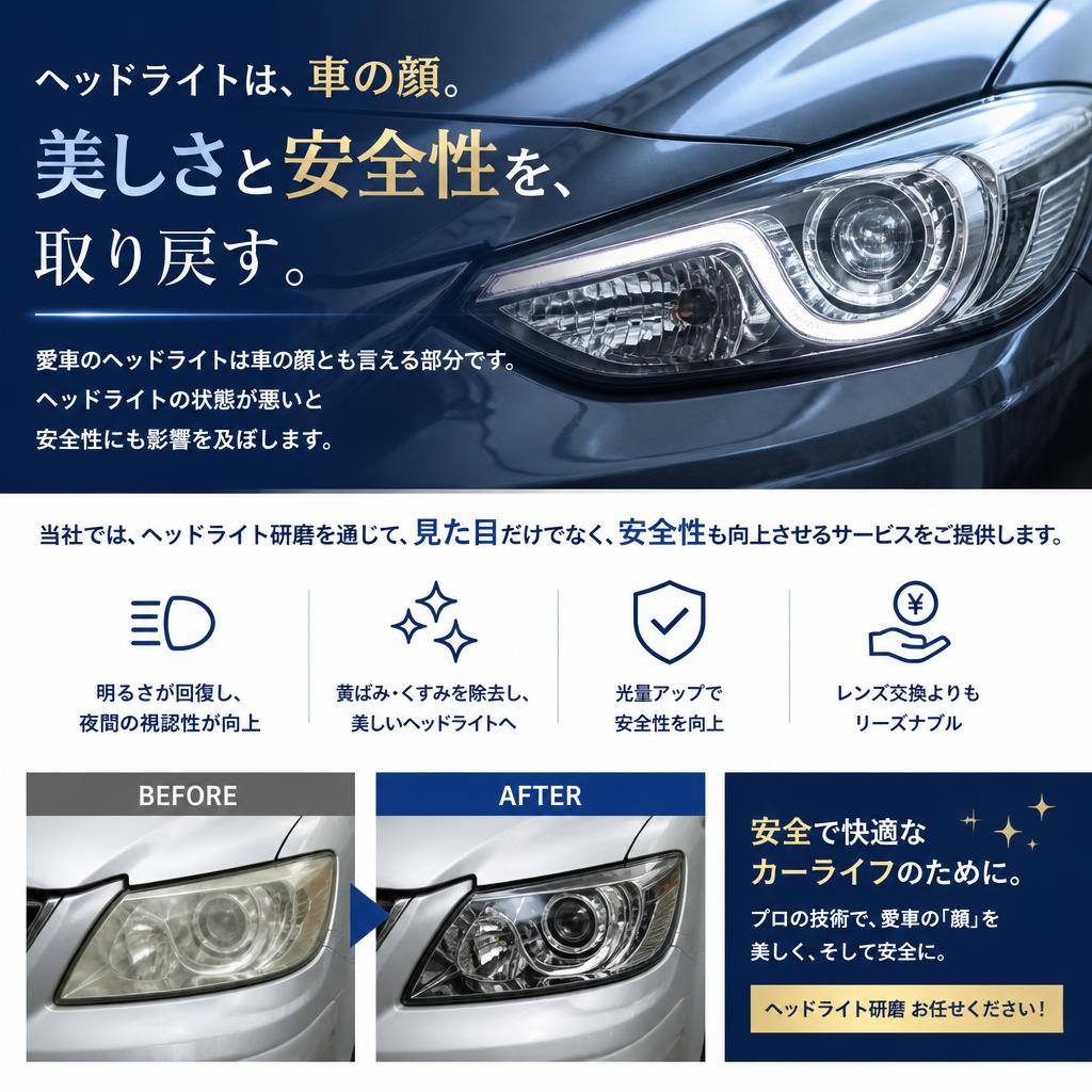 ヘッドライトケアの重要性