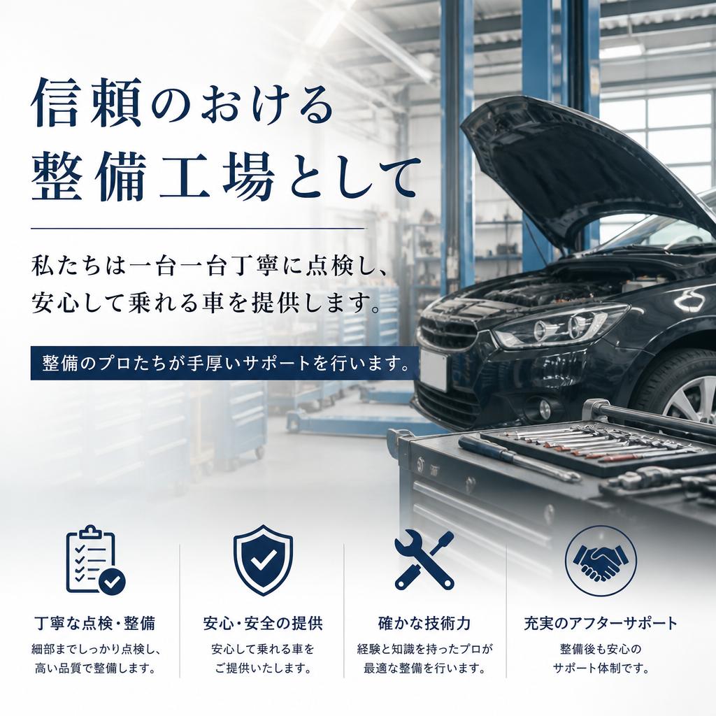 厳格な車両整備